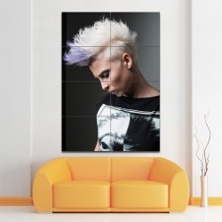 Irokesen HaarSchnitt Friseursalon Wand-Kunstdruck Riesenposter (P-1377)